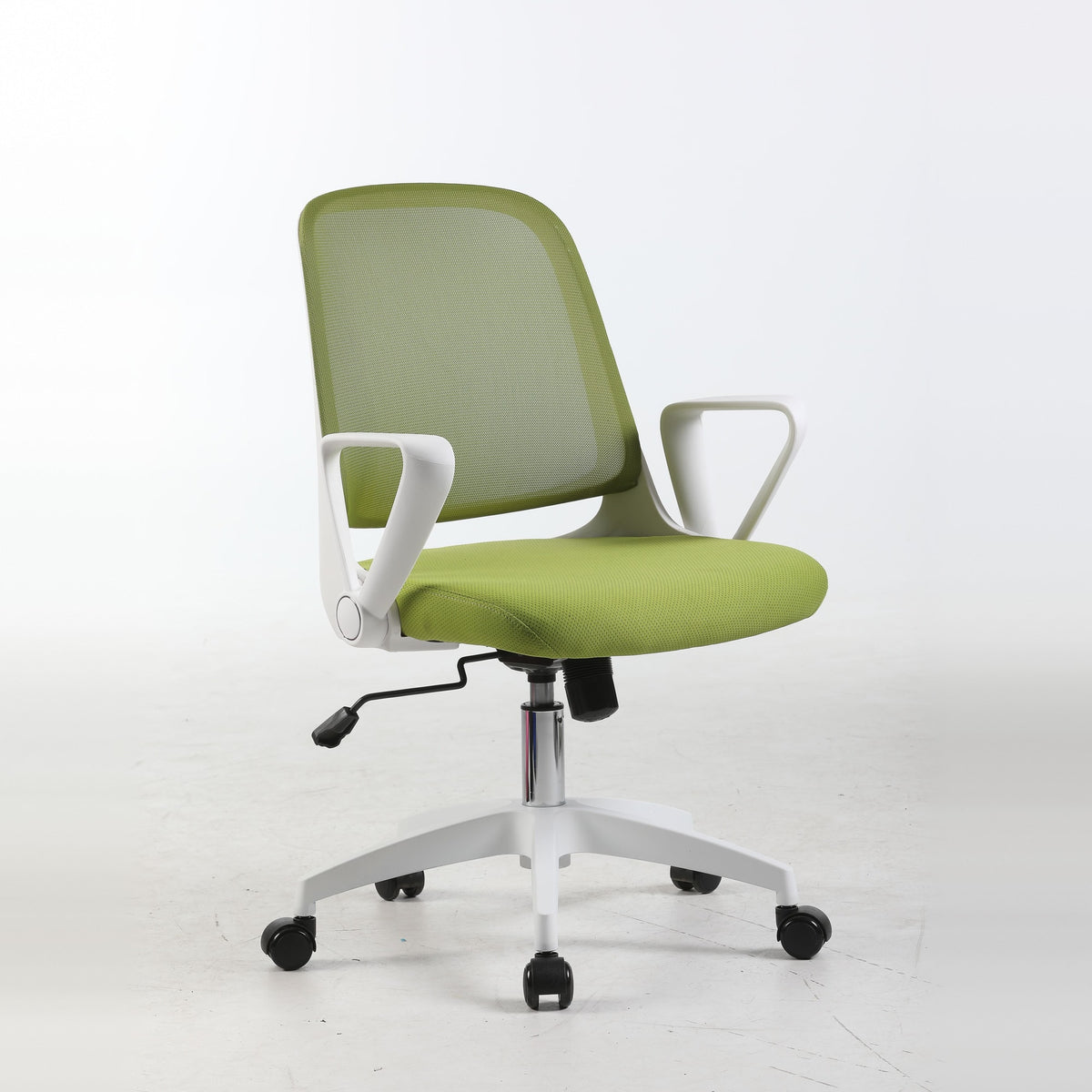ALANI study chair in green, three-quarter view