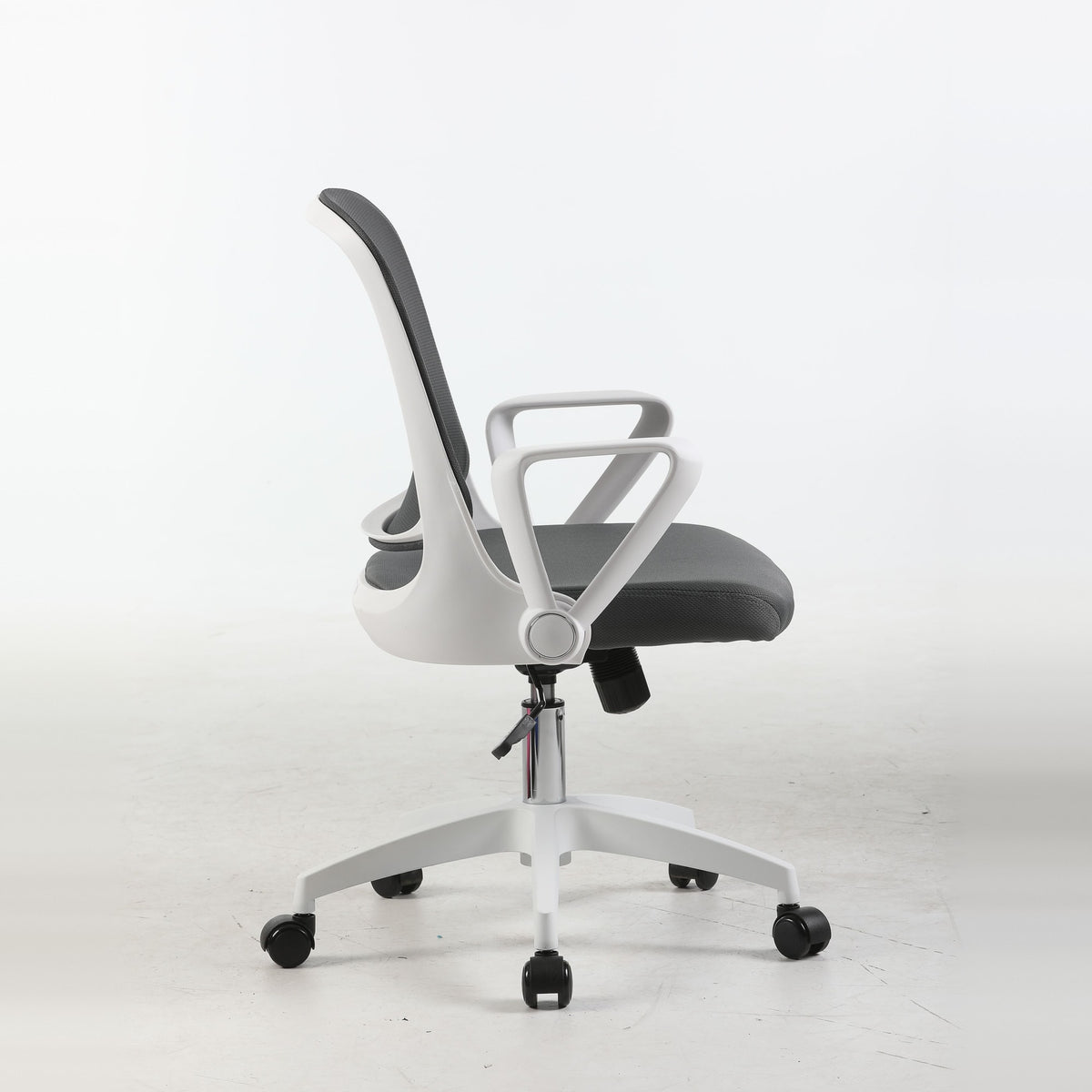 ALANI study chair in grey, side view