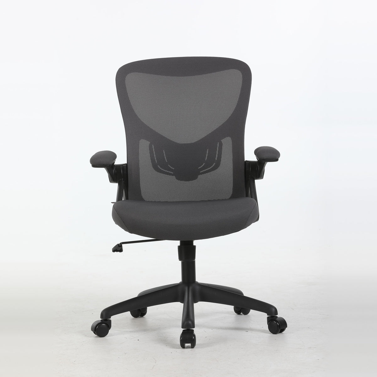 AYLA ergonomic office chair in grey, front view