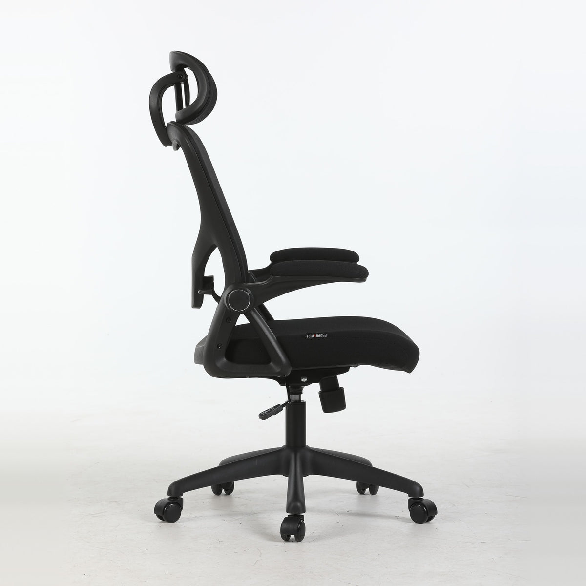 TILIA office chair with headrest, side view