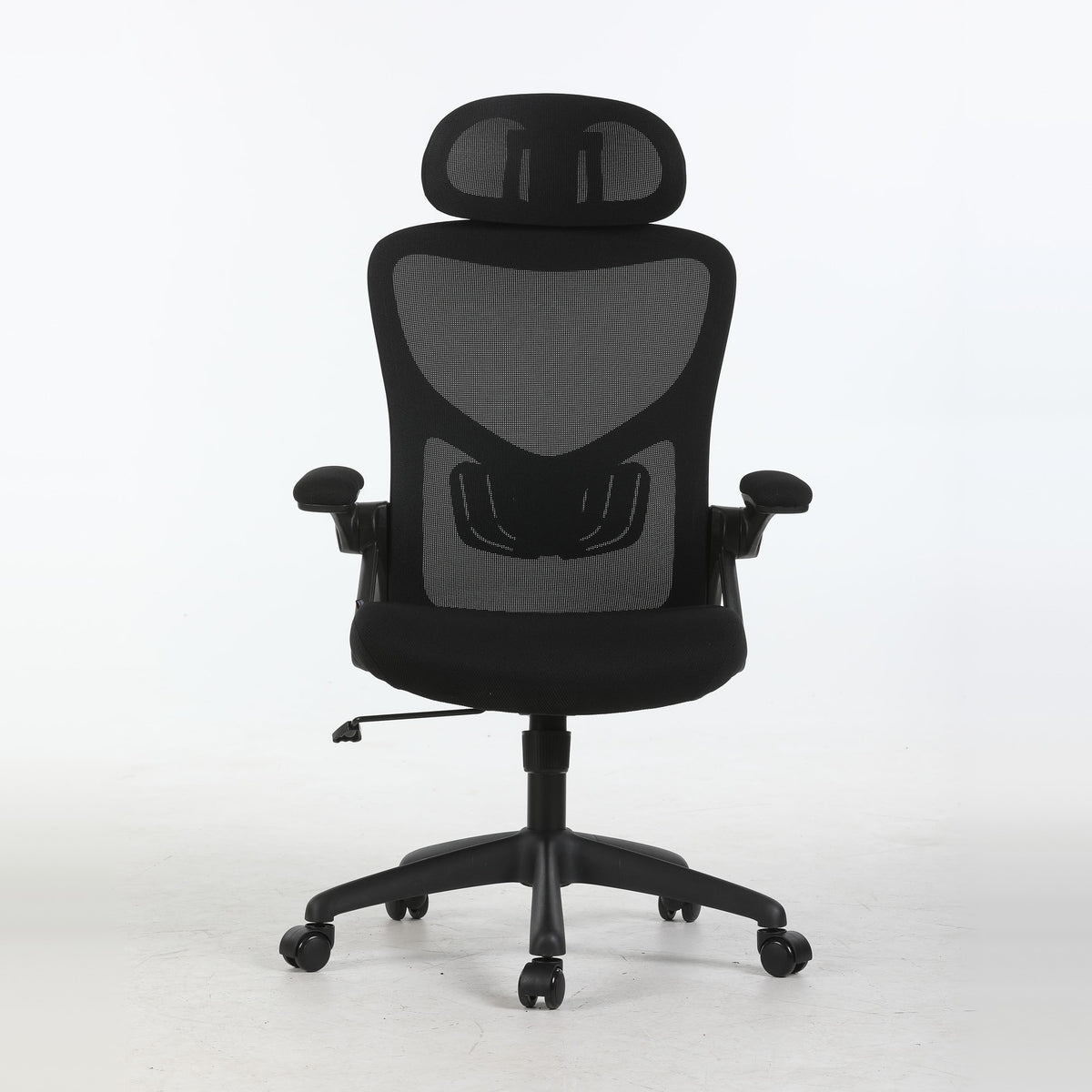 TILIA office chair with headrest, front view